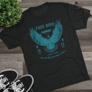Free Bird Blue- Unisex Tri-Blend Tee