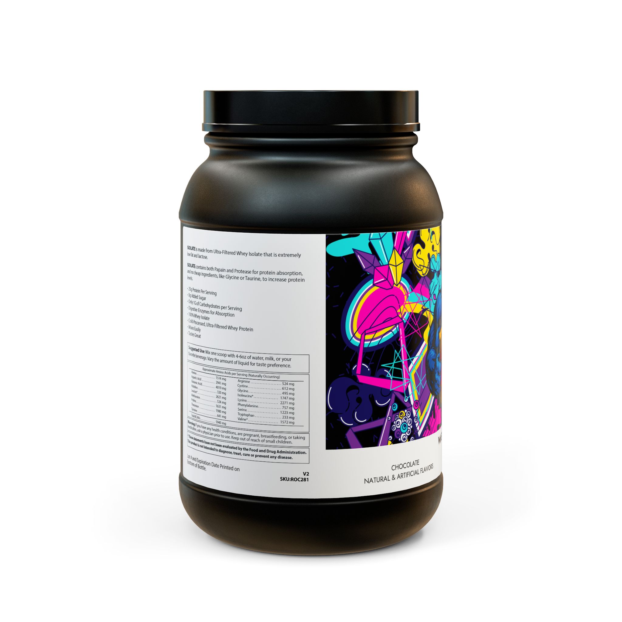 Whey Isolate Protein Supplement (907g, 2lb) - Image 2