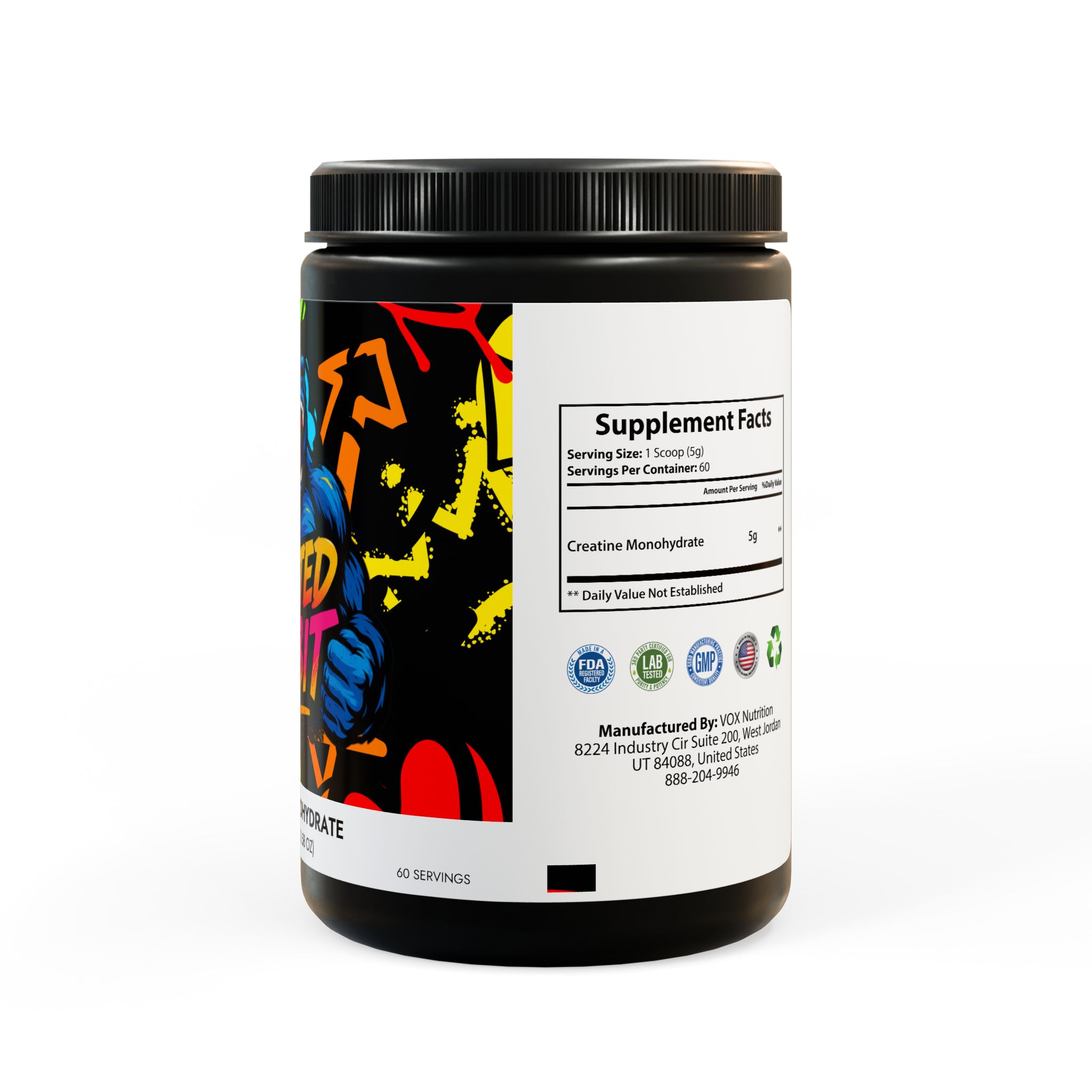 Creatine Monohydrate Supplement (300g, 10.58oz) - Image 3