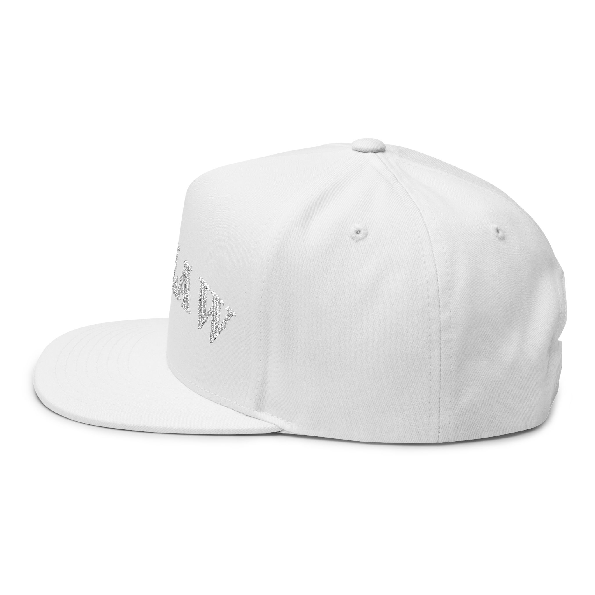 Embroidered Outlaw Flat Bill Cap - Image 7