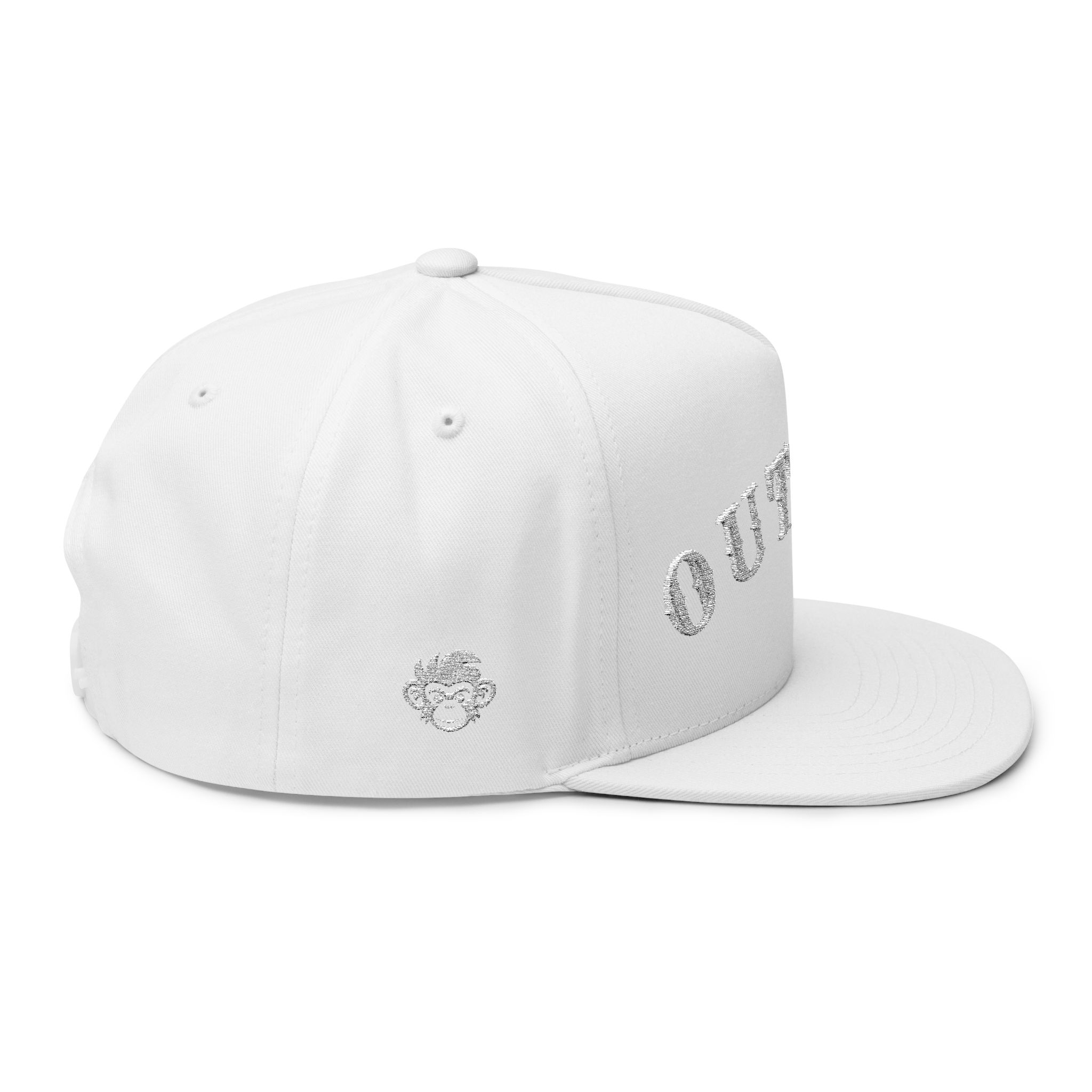 Embroidered Outlaw Flat Bill Cap - Image 8