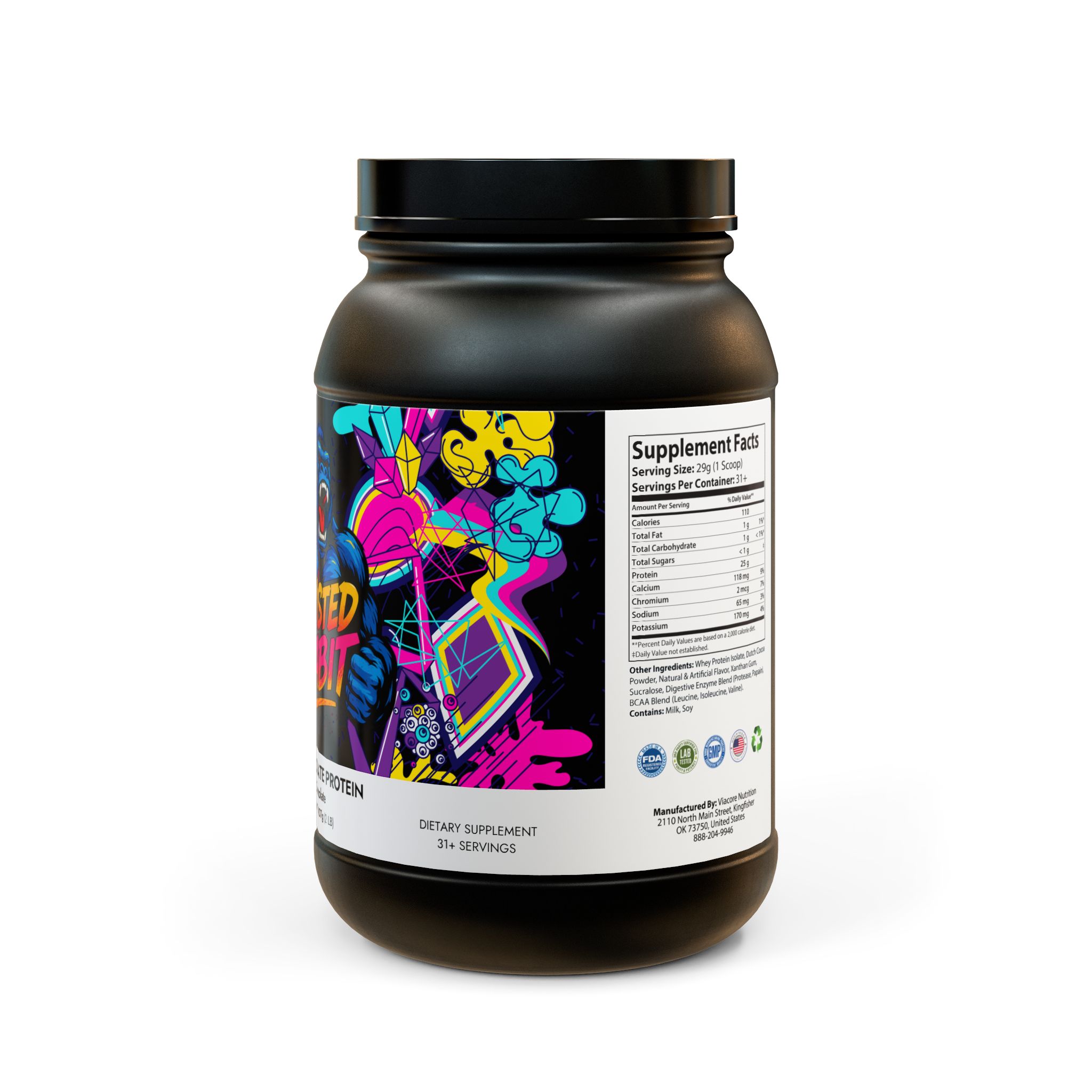 Whey Isolate Protein Supplement (907g, 2lb) - Image 3