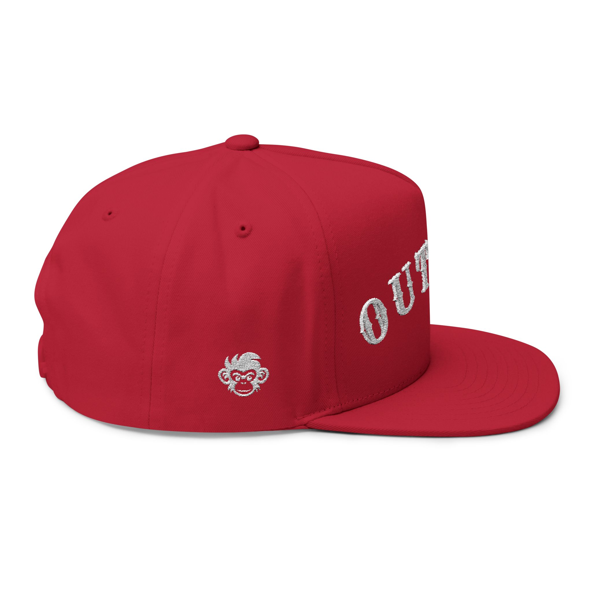 Embroidered Outlaw Flat Bill Cap - Image 16