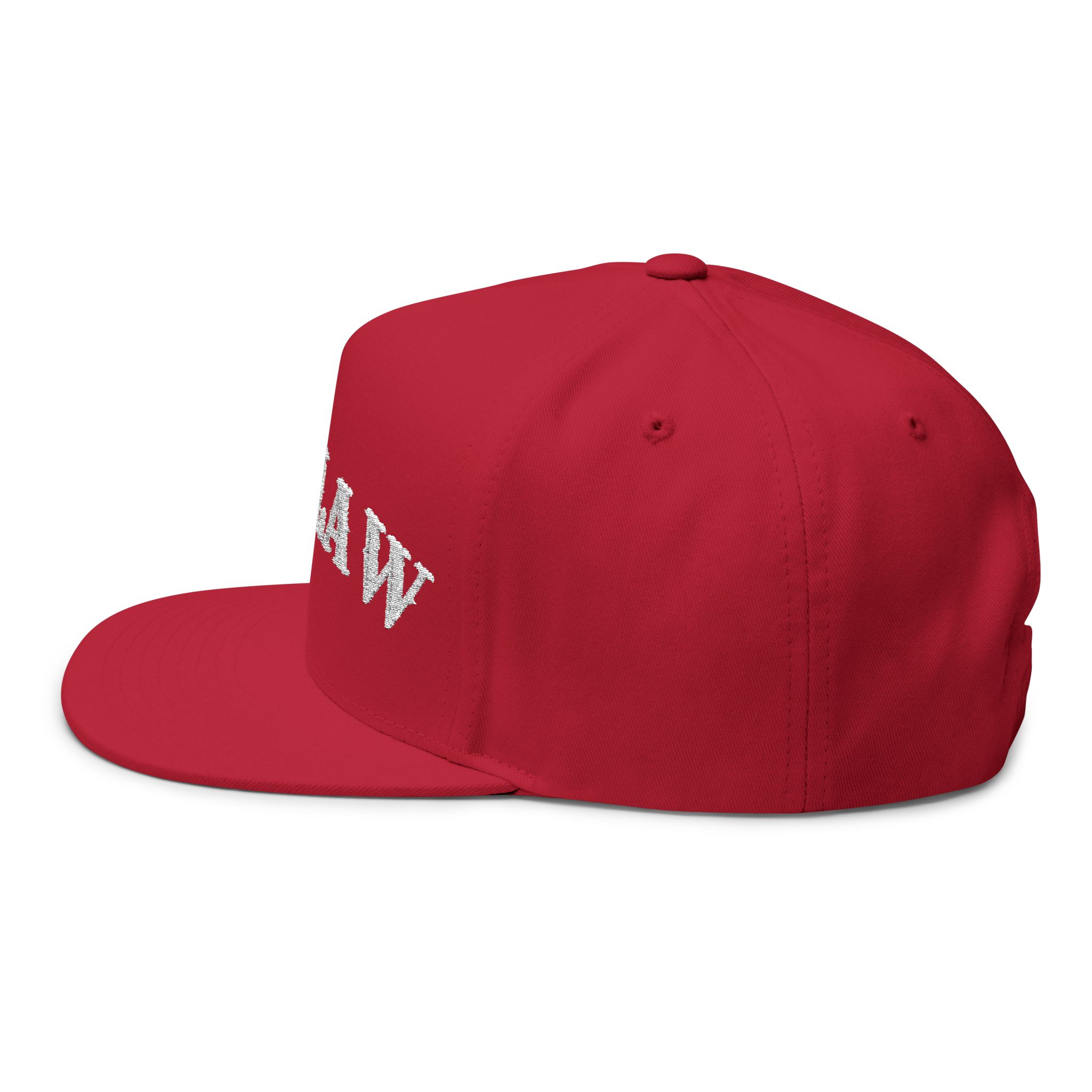 Embroidered Outlaw Flat Bill Cap - Image 15