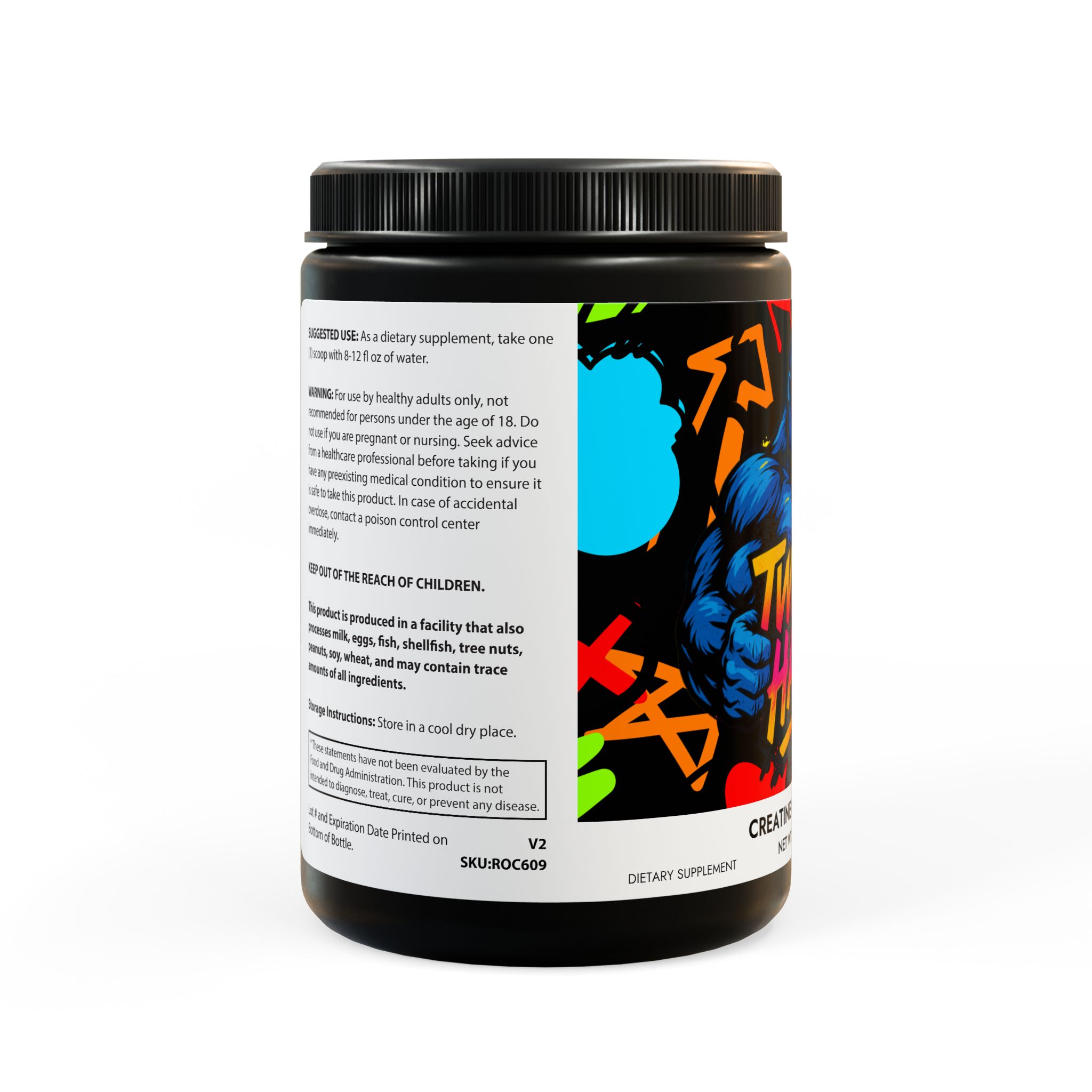 Creatine Monohydrate Supplement (300g, 10.58oz) - Image 2
