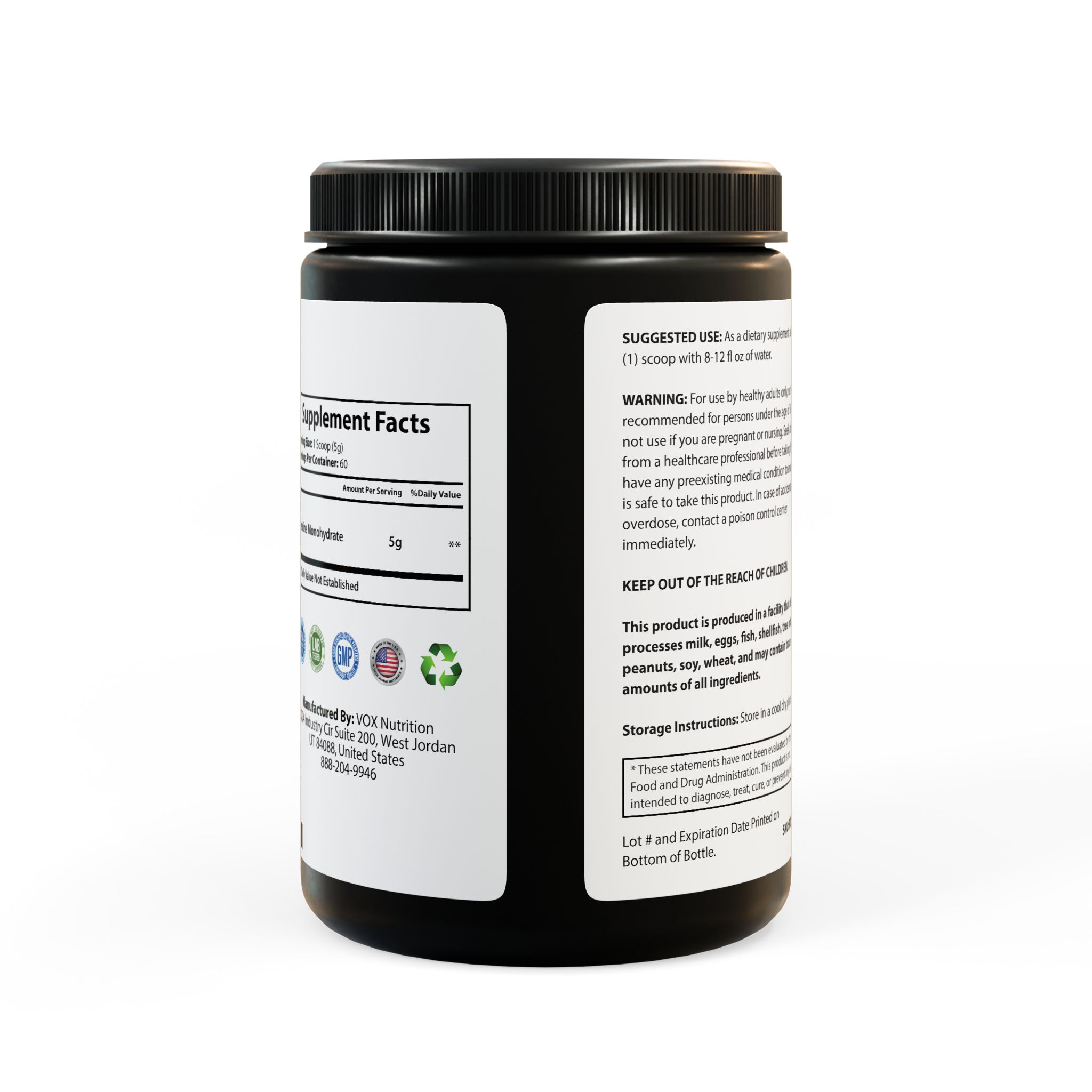 Creatine Monohydrate Supplement (300g, 10.58oz) - Image 4