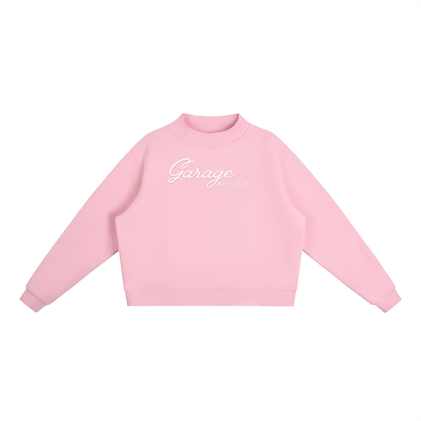 Essential Fleece Mock-Neck Crew Sweatshirt - Image 3