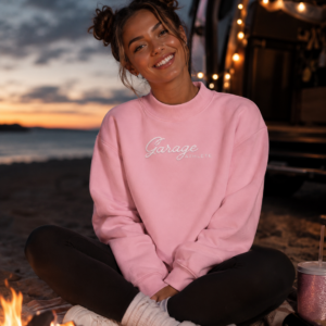 Essential Fleece Mock-Neck Crew Sweatshirt