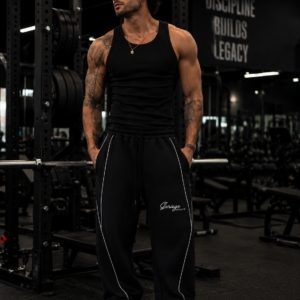 Reflection Striped Straight-Leg Sweatpants