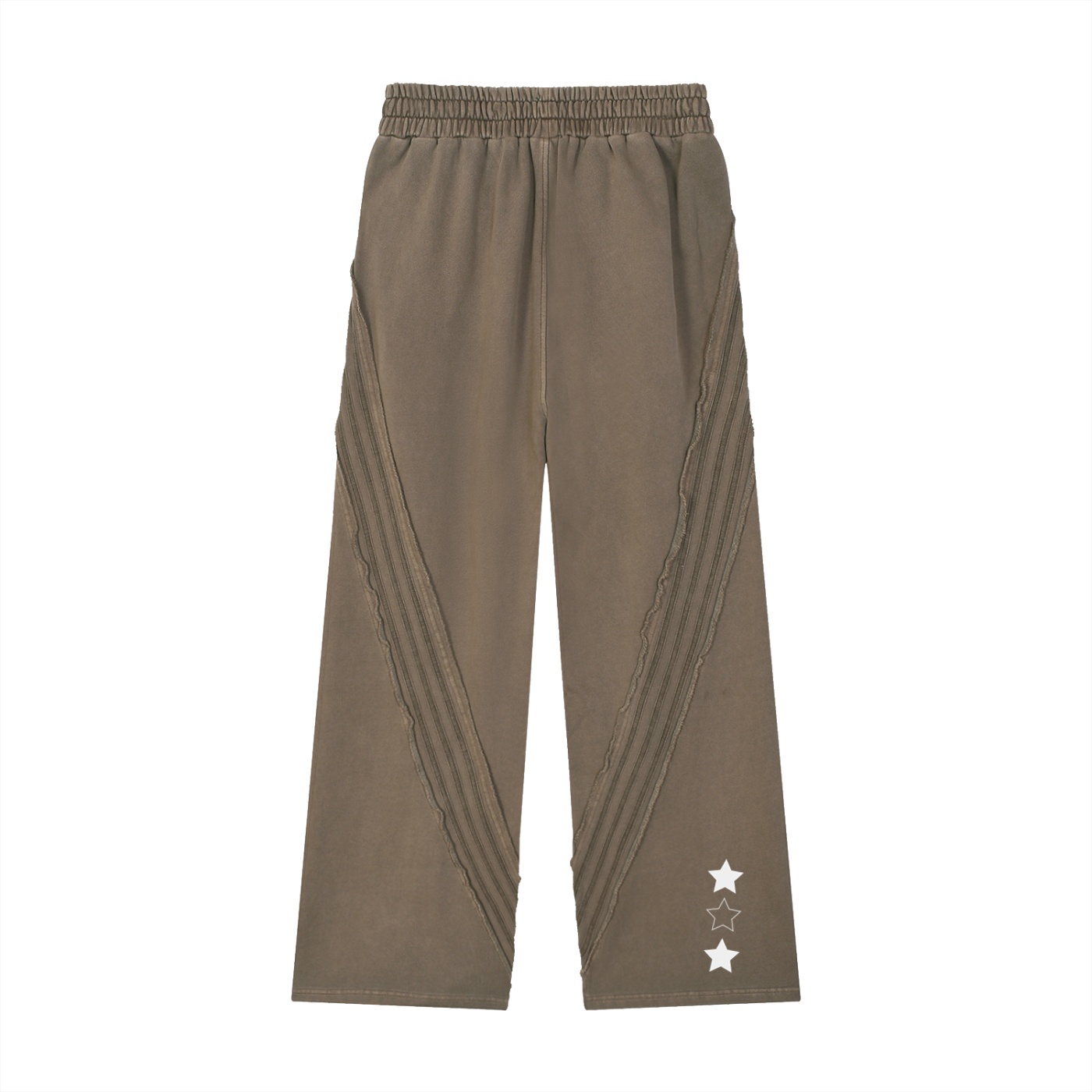Snow Washed Tape Raw Edge Sweatpants - Image 4