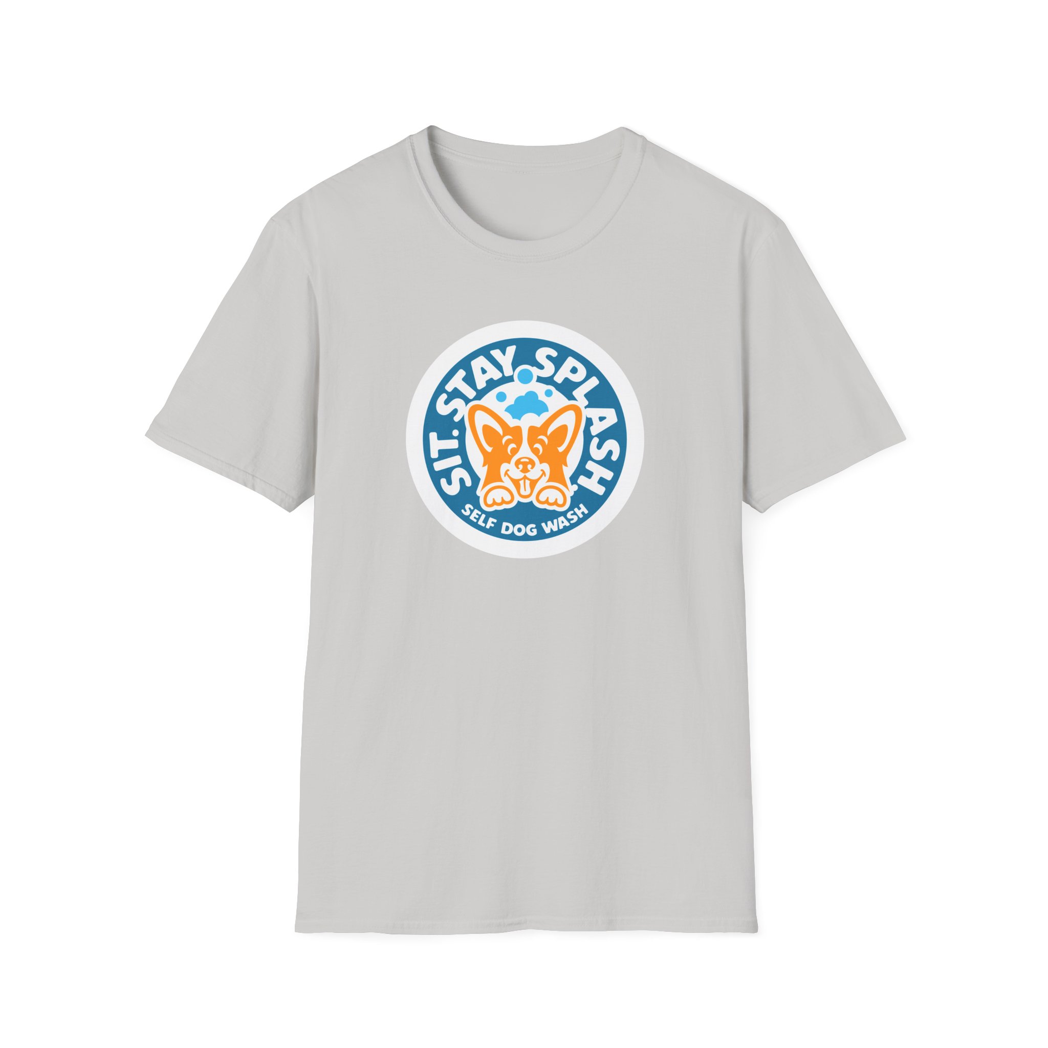 Sit Stay Splash Unisex Softstyle T-Shirt - Image 12