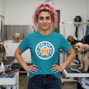 Sit Stay Splash Unisex Softstyle T-Shirt