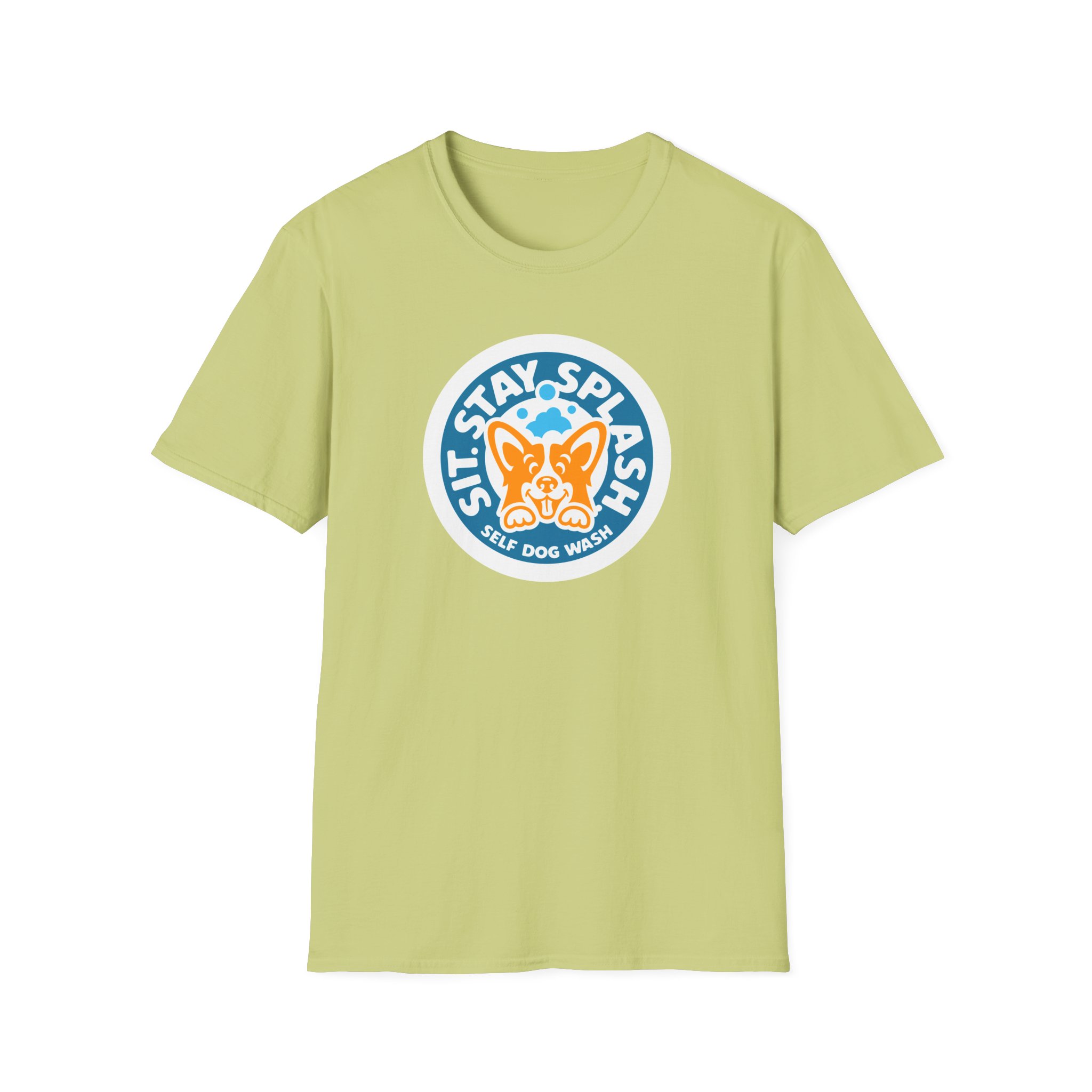 Sit Stay Splash Unisex Softstyle T-Shirt - Image 14