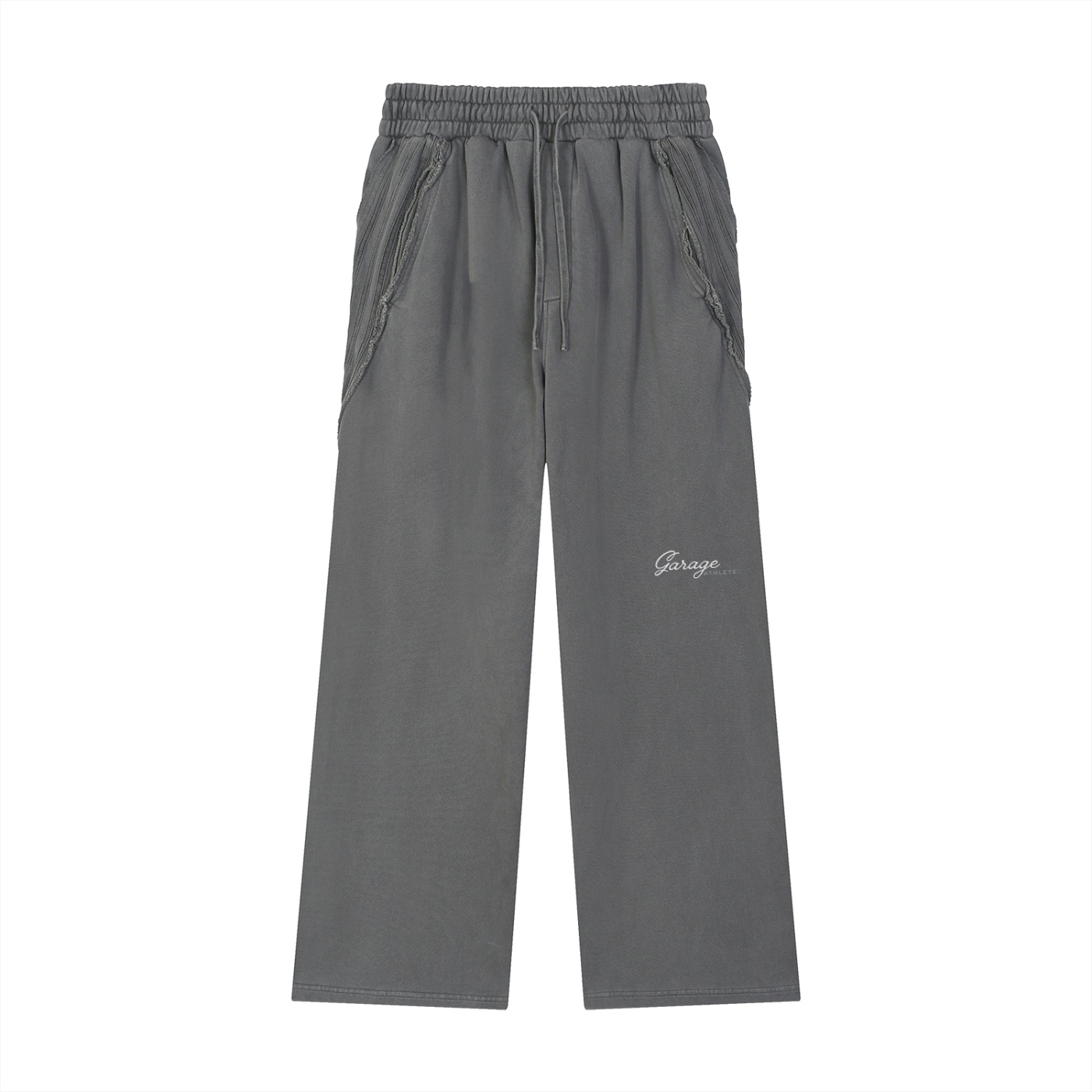 Snow Washed Tape Raw Edge Sweatpants - Image 5