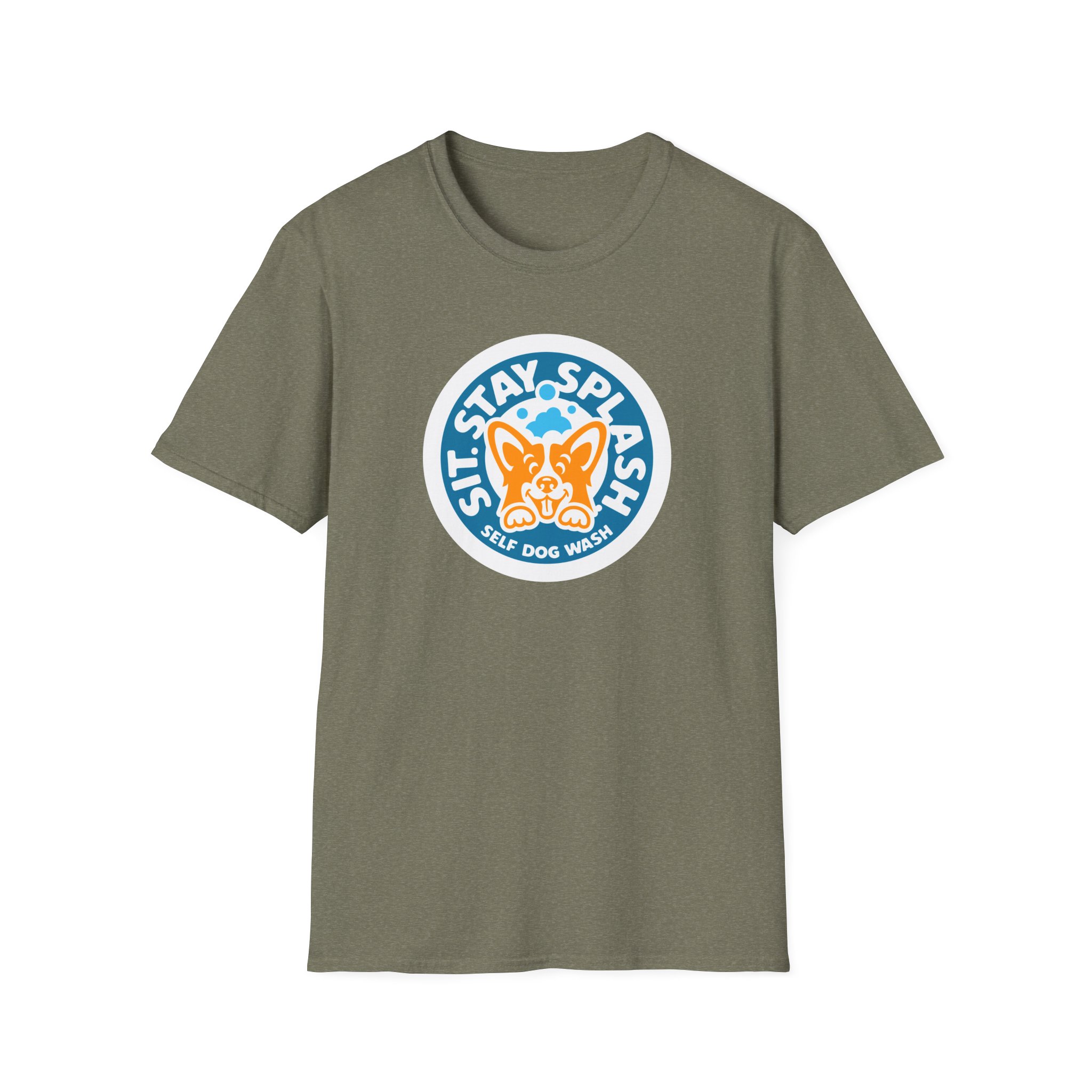 Sit Stay Splash Unisex Softstyle T-Shirt - Image 8