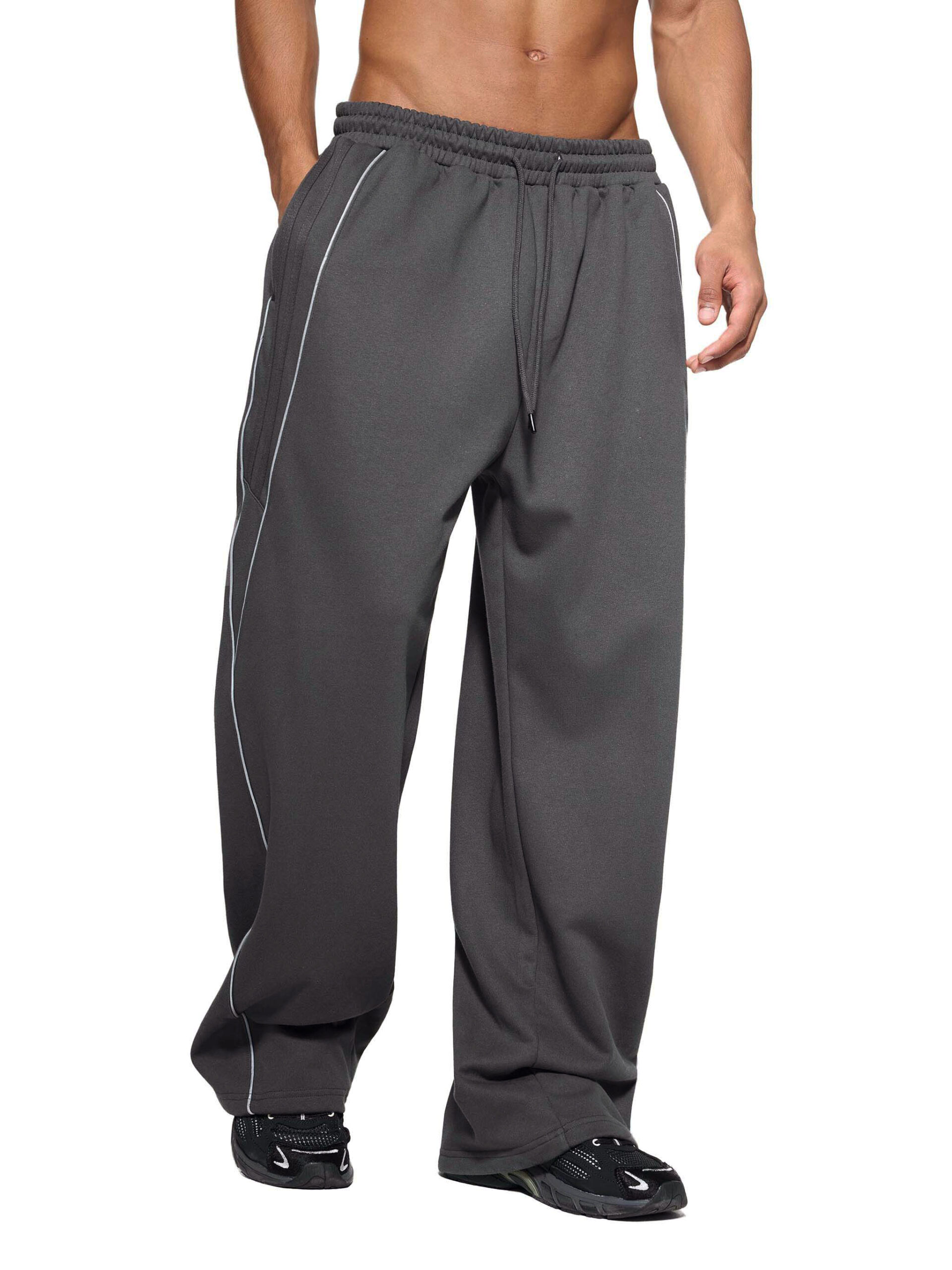 Reflection Striped Straight-Leg Sweatpants - Image 5