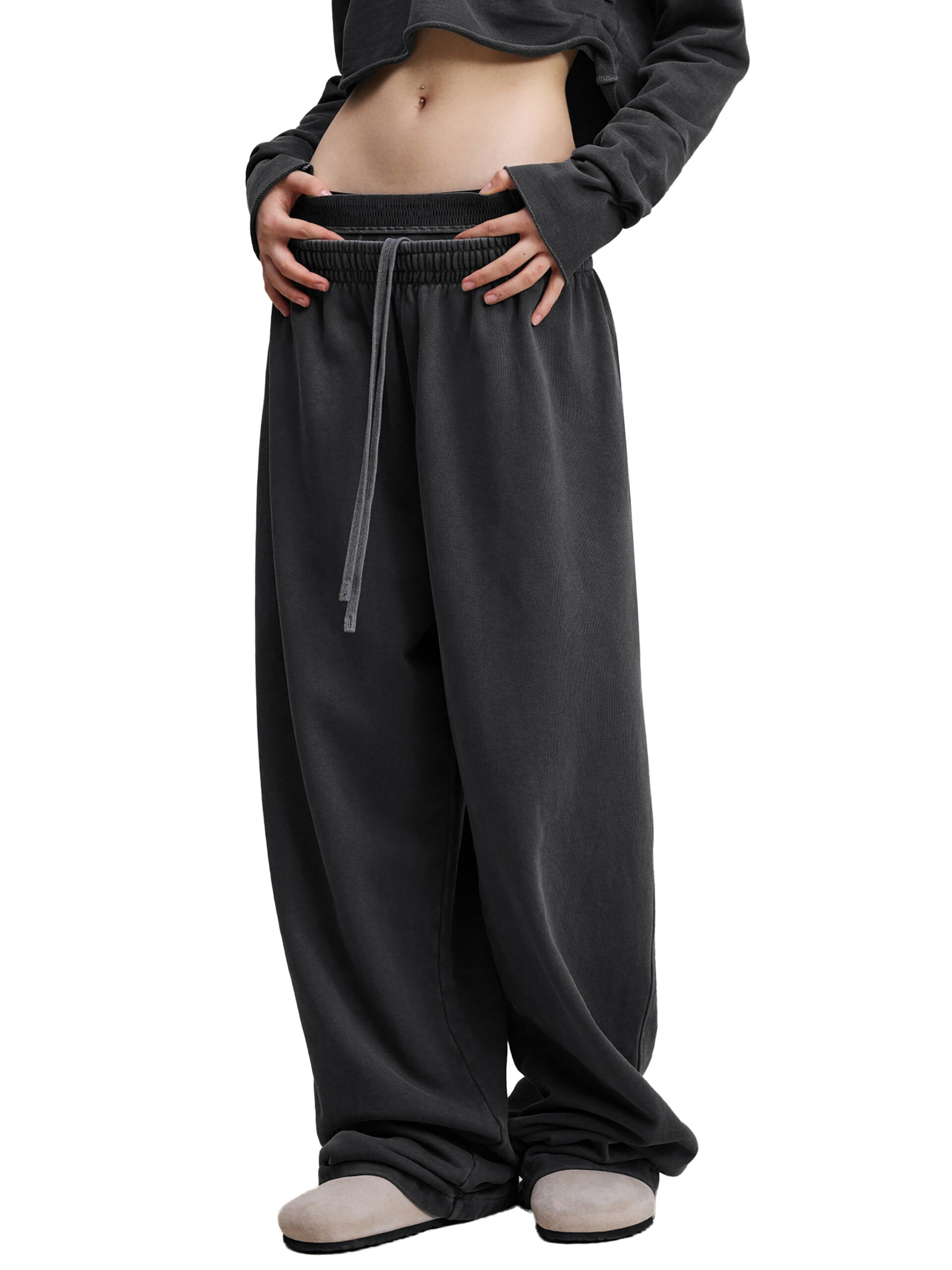 Womens- Vintage Washed Waist Pants - Image 7