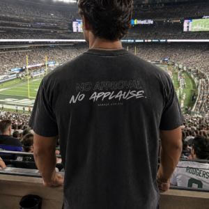 No Claps- Snow Wash Raw-Hem Boxy T-shirt