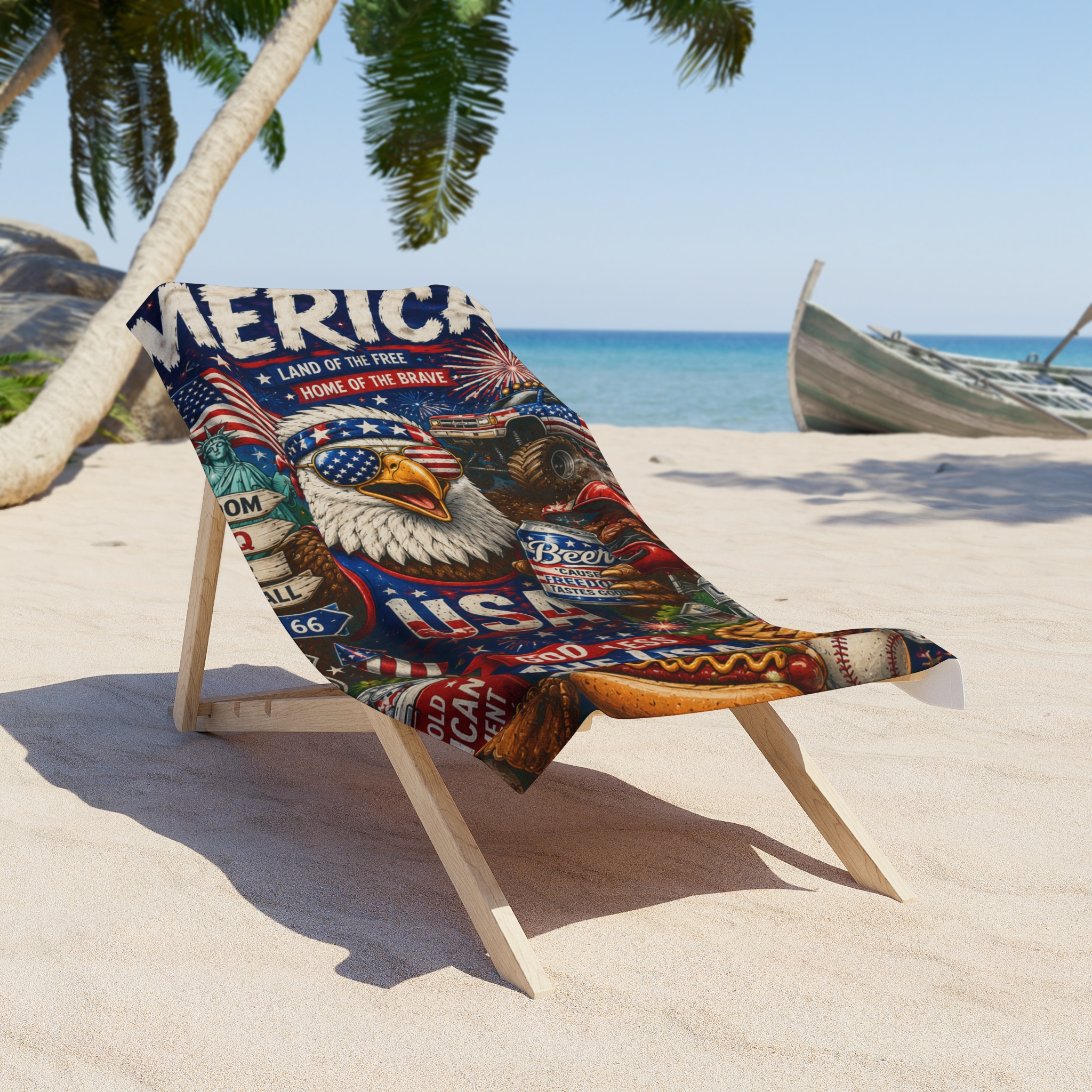 Merica Beach Towel - Image 3