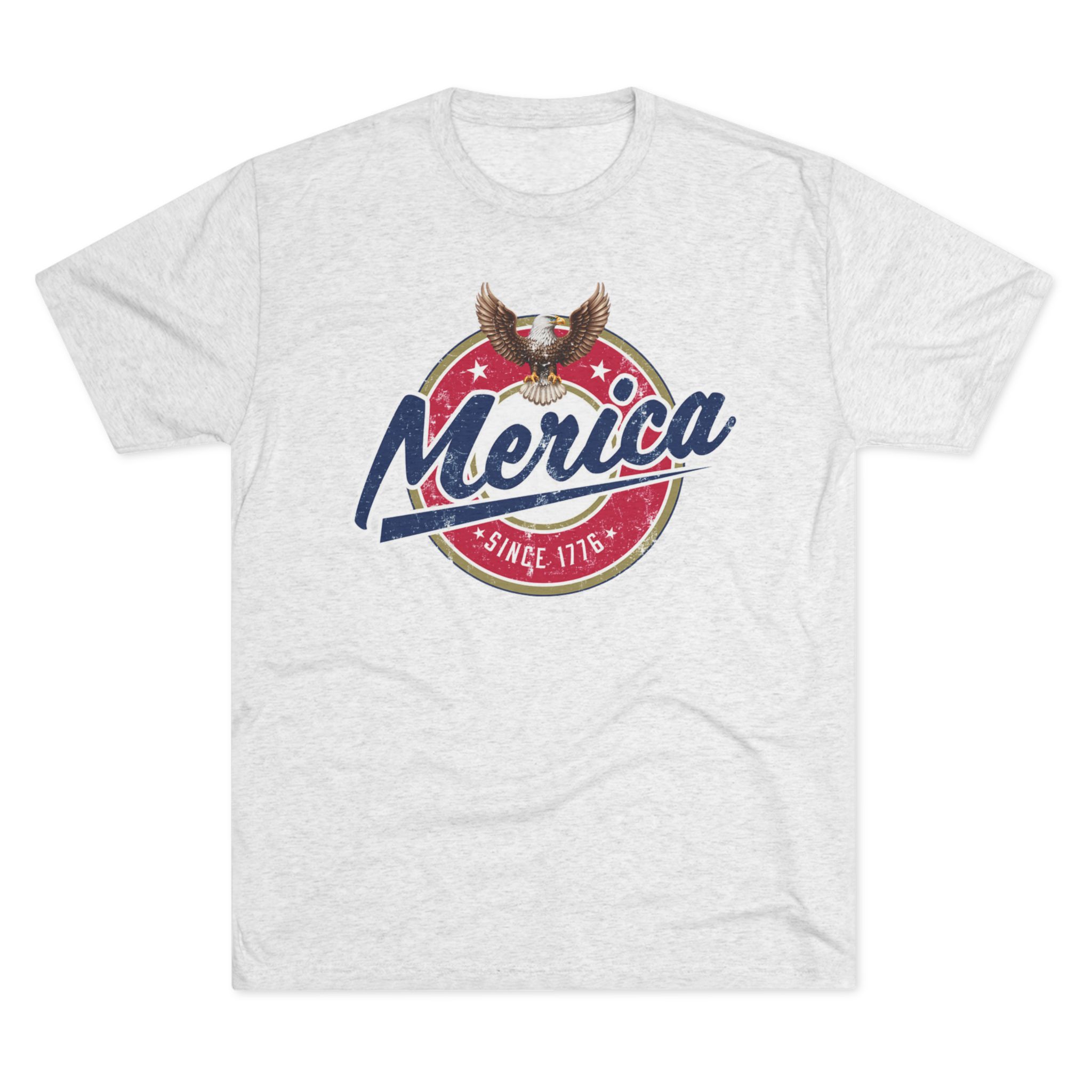 Merica Unisex Tri-Blend Crew Tee - Image 2
