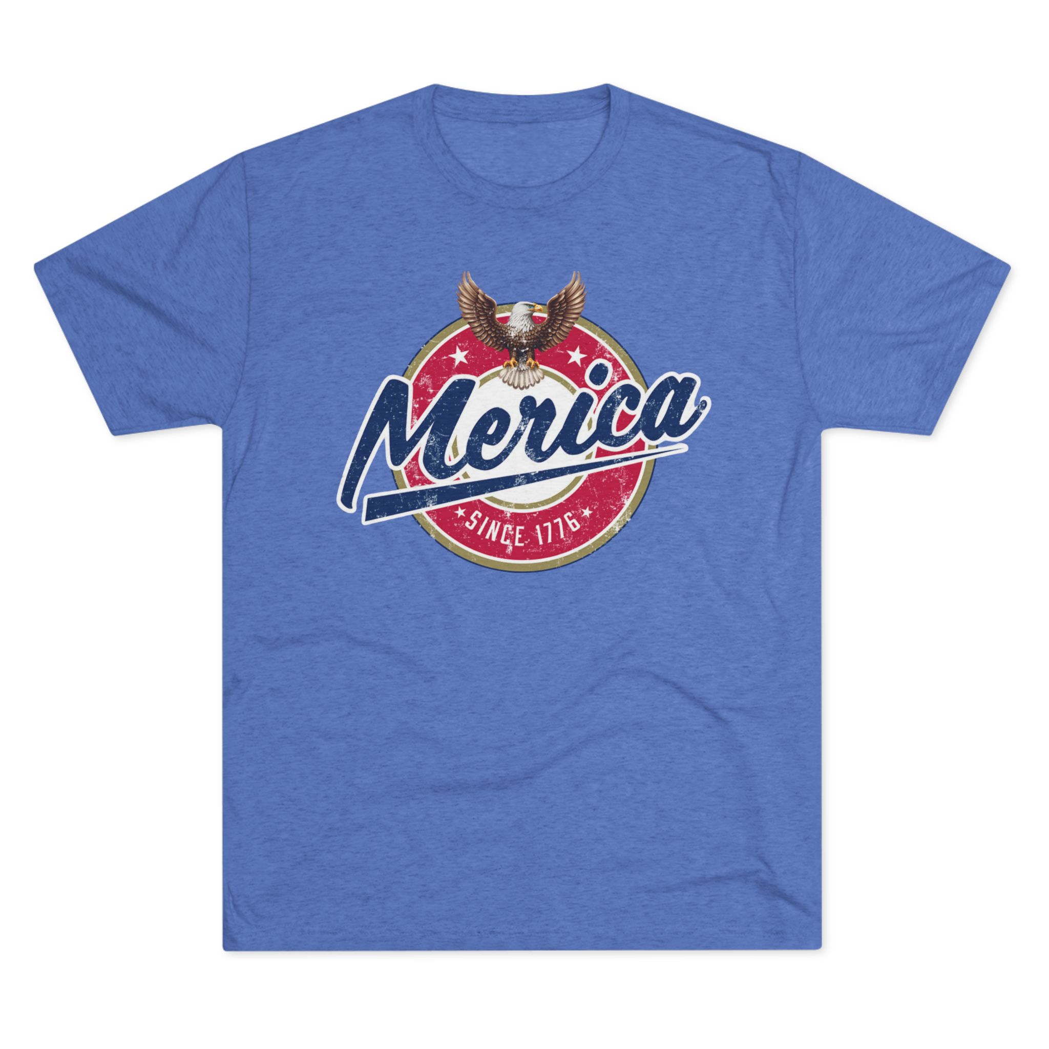 Merica Unisex Tri-Blend Crew Tee - Image 5