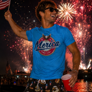 Merica Unisex Tri-Blend Crew Tee