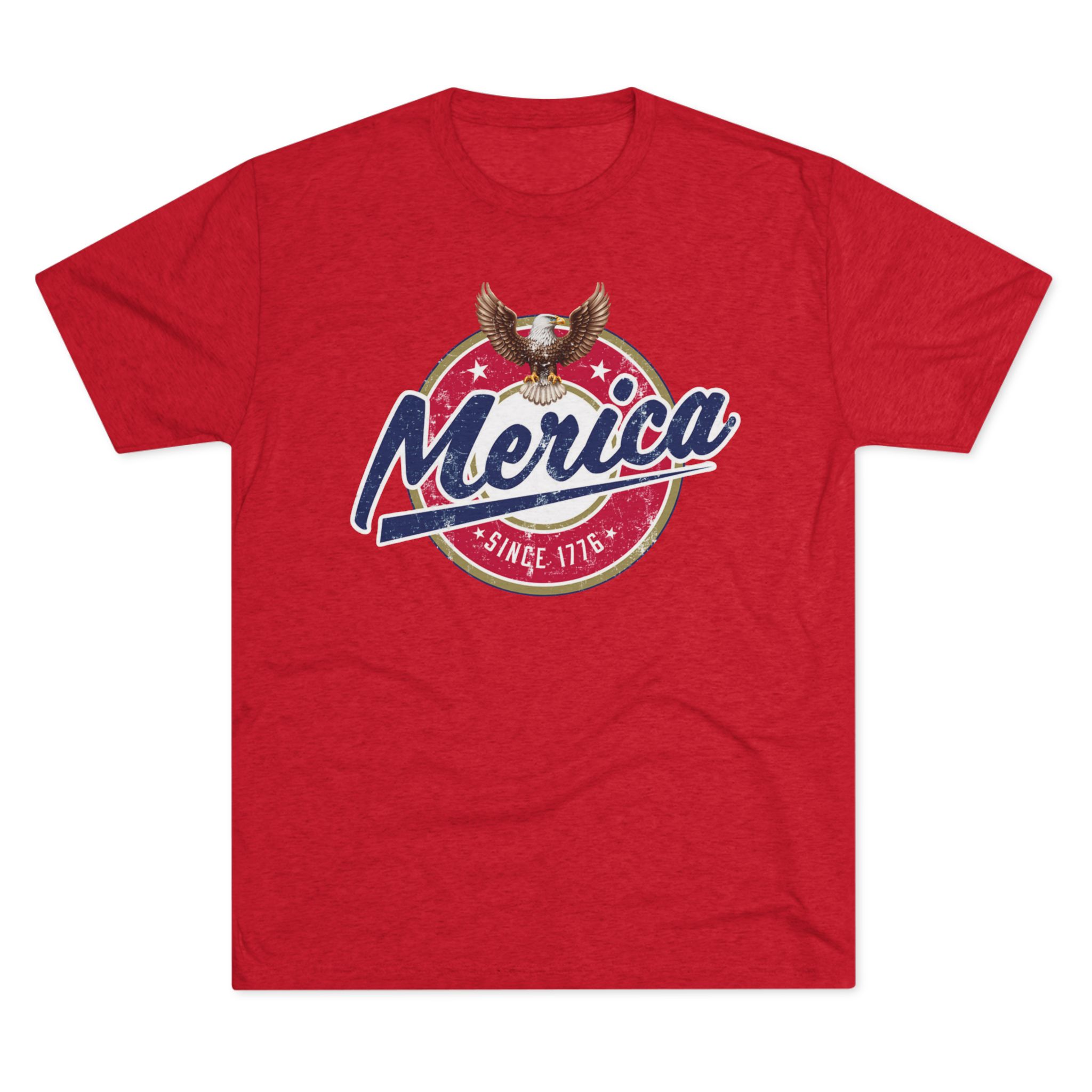 Merica Unisex Tri-Blend Crew Tee - Image 4