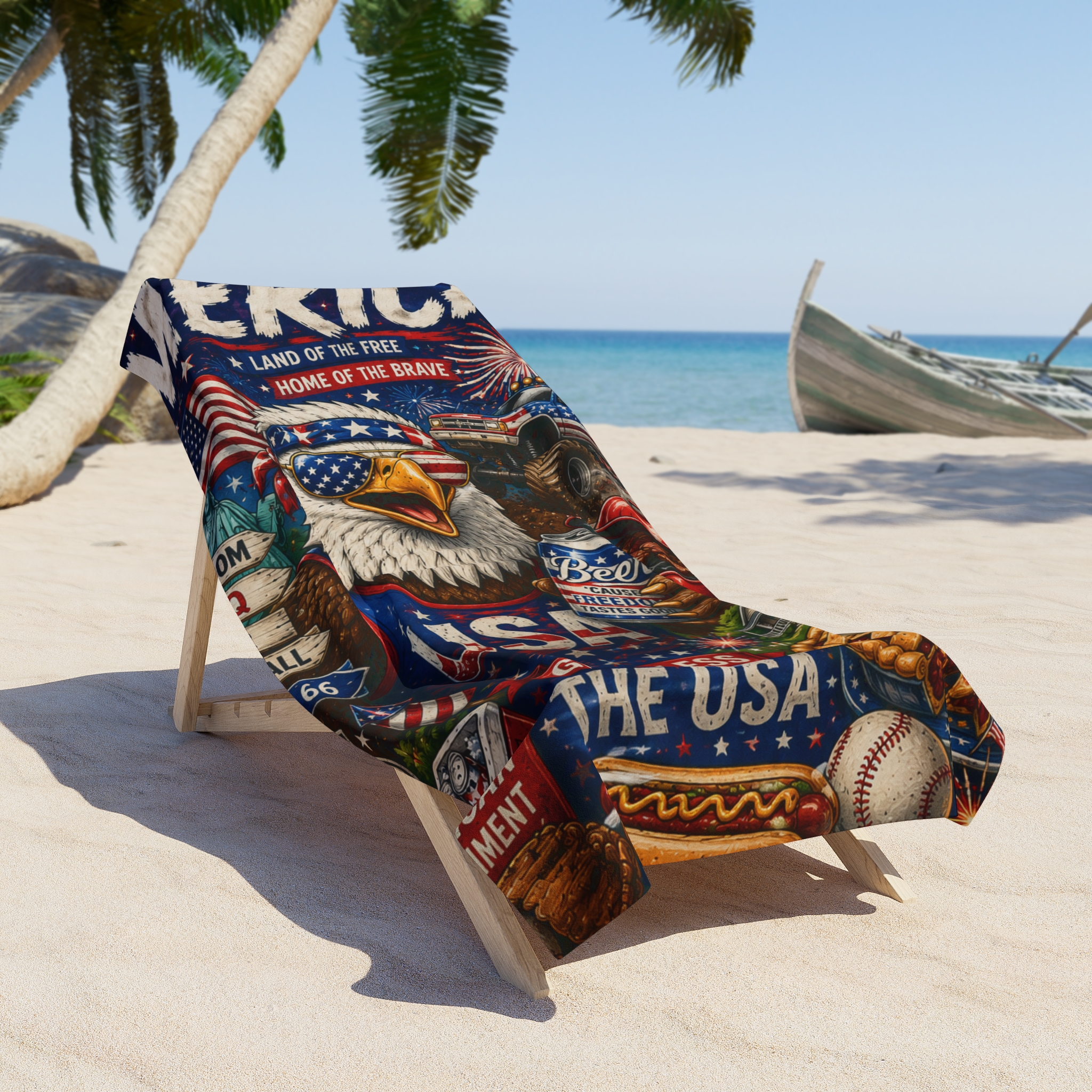 Merica Beach Towel - Image 5