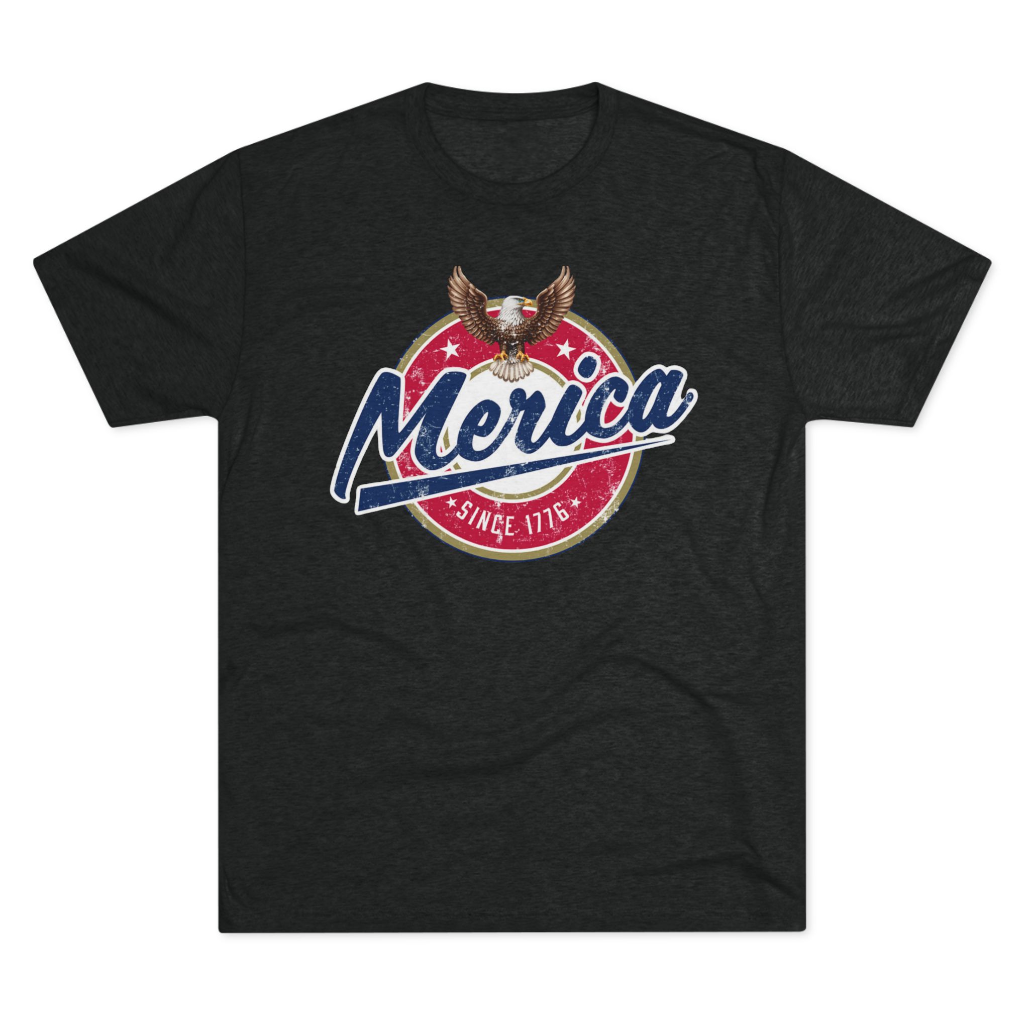 Merica Unisex Tri-Blend Crew Tee - Image 3