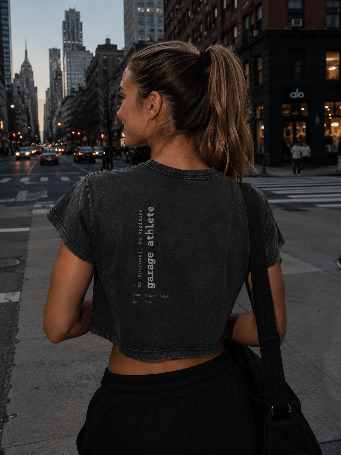 Snow Washed Crop Top